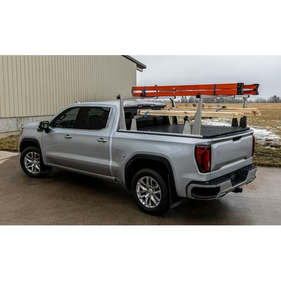 Access Al Uprights 26 Inch Vertical Pro Kit (2 Uprights with 1 66 Inch Cross Bar) Silver Truck Rack - 4006040