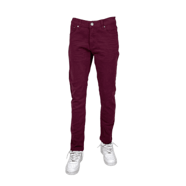 Access Blind Trust Slim Fit Stretch Twill Pants (Burgundy, 48x32) BTP19800