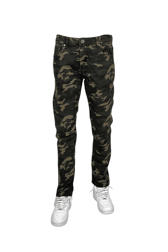 Blind Trust Slim Fit Stretch Twill Pants (Camo, 42x32) BTP19800