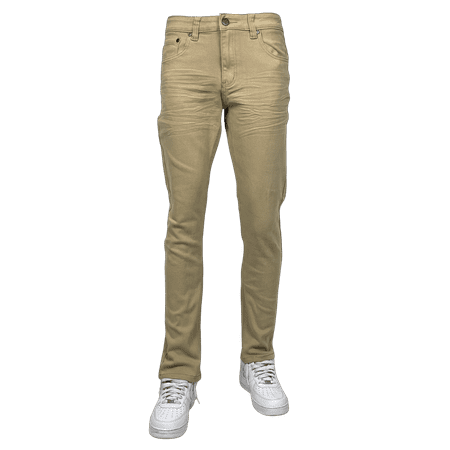 Access Blind Trust Slim Fit Stretch Twill Pants (Khaki, 28x32) BTP19800