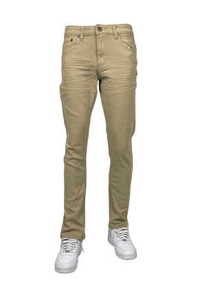 Blind Trust Slim Fit Stretch Twill Pants (Khaki, 30x32) BTP19800