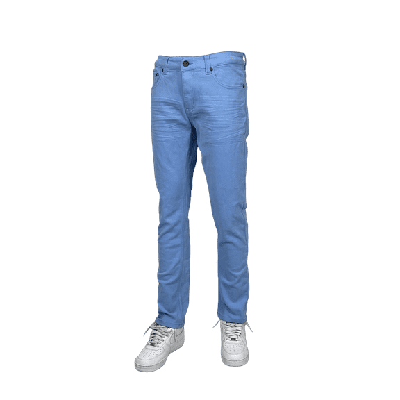 Access Blind Trust Slim Fit Stretch Twill Pants (Sky Blue, 38x32) BTP19800