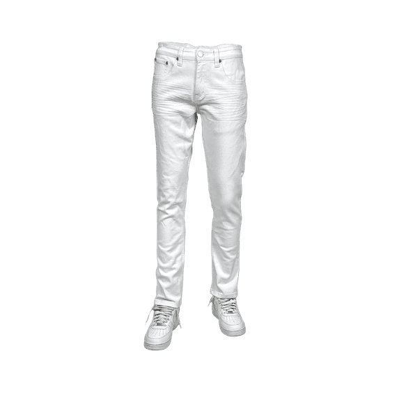 Access Blind Trust Slim Fit Stretch Twill Pants (White, 30x32) BTP19800