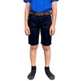 thumbnail image 1 of Access Boy's Stretch Uniform Shorts (Navy, 5) ASU035, 1 of 5