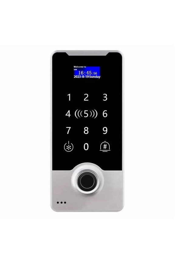 Access Control System, Fingerprint Password Stand-Alone Door Access Control Keypad, Card Reader Access Controllerblack