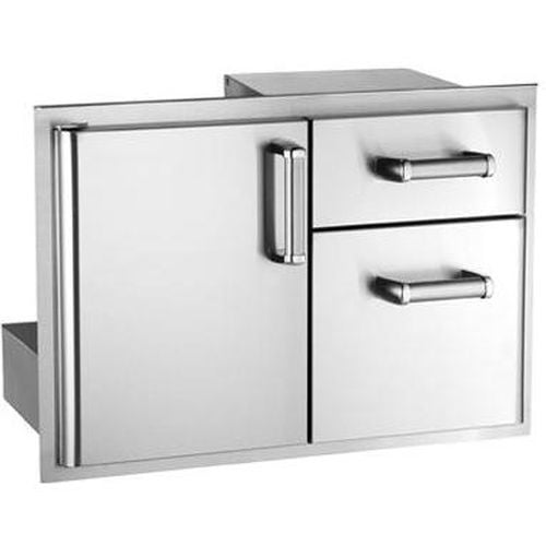 Access Door with Double Drawer - Stainless Steel