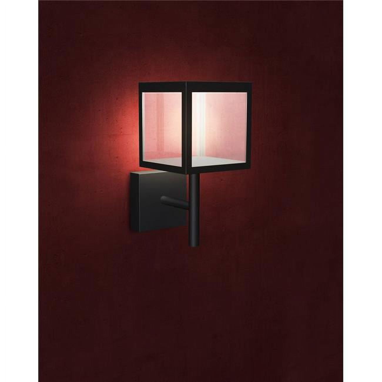 Access Lighting 20080LED-BL-CLR 14.375 in. Reveal LED Outdoor Wall Fixture - Black