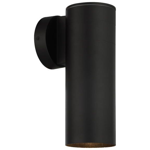 20148LEDDMGLP-BL Access Lighting Matira - 10W 1 LED Outdoor Wall Mount In Transitional Style-11.5 Inches Tall and 4.75 Inches Wide-Black Finish