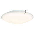 thumbnail image 1 of 20661-BS/OPL-Access Lighting-Zenon-Two Light Flush Mount-12 Inches Wide by 3.5 Inches Tall-Brushed Steel Finish-Incandescent Lamping Type, 1 of 2