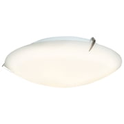 20661-BS/OPL-Access Lighting-Zenon-Two Light Flush Mount-12 Inches Wide by 3.5 Inches Tall-Brushed Steel Finish-Incandescent Lamping Type