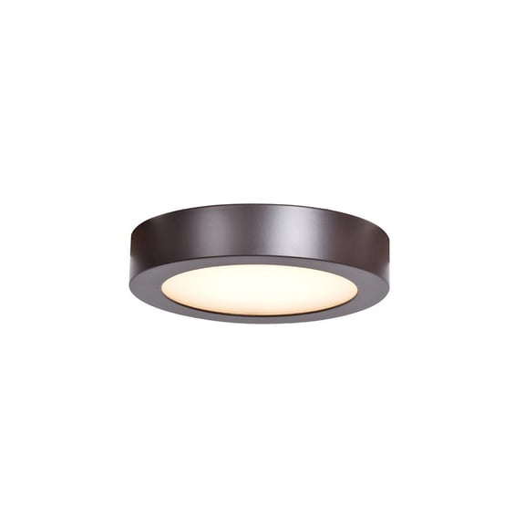 20800LEDD-BRZ/ACR Access Lighting Strike 2.0-12W 1 LED Round Flush Mount-7 Inches Wide by 1.5 Inches Tall-Bronze Finish