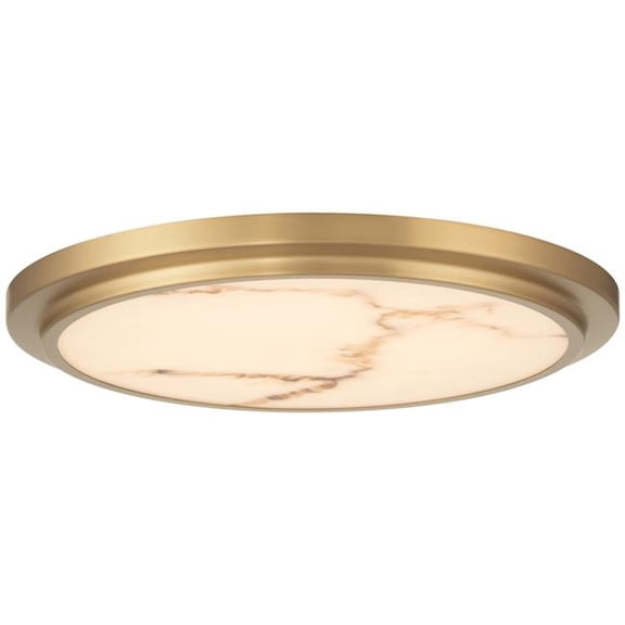 Access Lighting 20808LEDDCS-ABB-ALB 120V Elanor 5CCT LED Flush Mount, Antique Brushed Brass