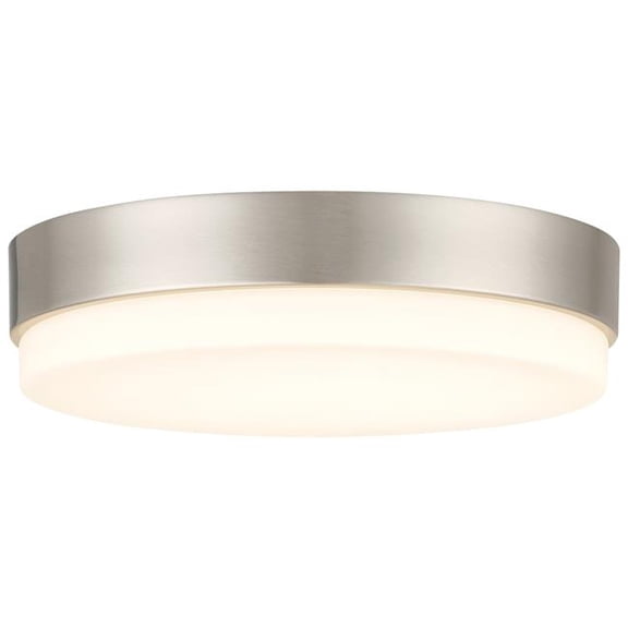 Access Lighting 20824LEDD-BS-OPL 120V Roma Minimus LED Flush Mount, Brushed Steel
