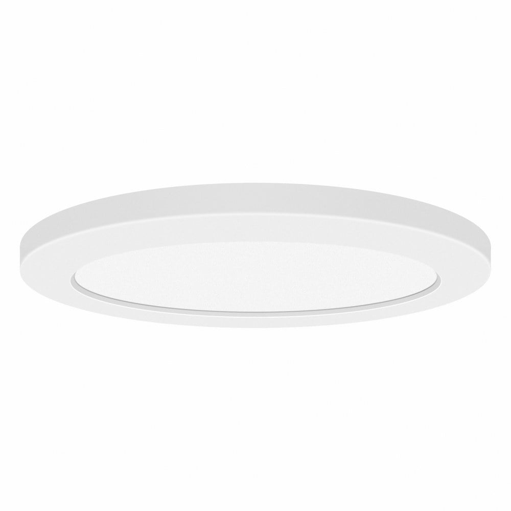 Slim White Acrylic LED Flush Mount Light