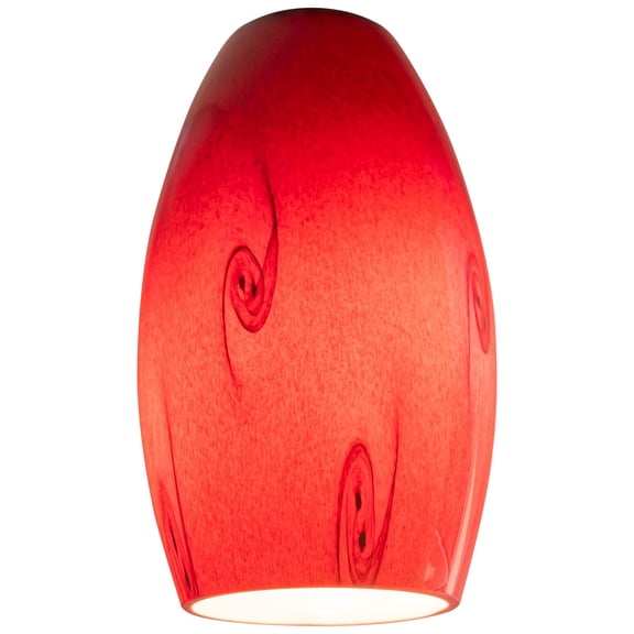 23111-RUSKY Access Lighting Merlot-Glass Pendant Shade-5.5 Inches Wide By 8.25 Inches Tall