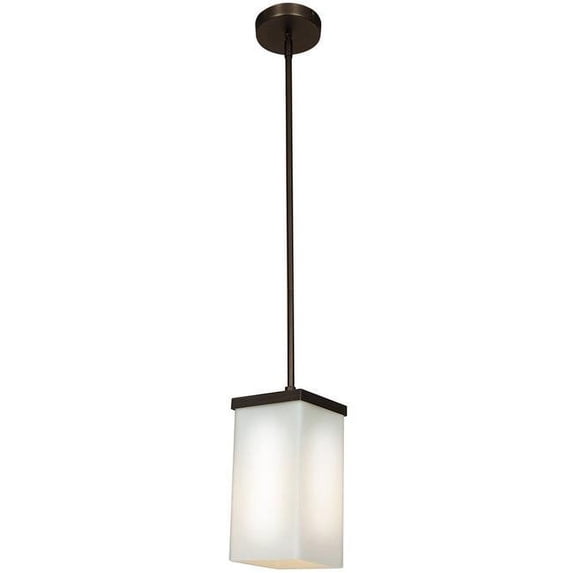 Access Lighting 23638-ORB-OPL Basik One Light Pendant with Opal Glass Shade, Oil Rubbed Bronze