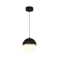 thumbnail image 1 of Access Lighting LED Pendant in Black with Antique Brushed Brass Color, 1 of 8
