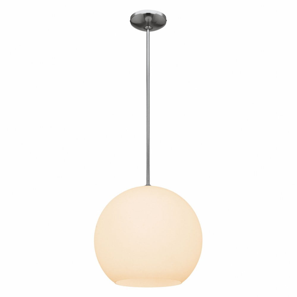 Celestial Globe Brushed Steel 14" LED Pendant Light