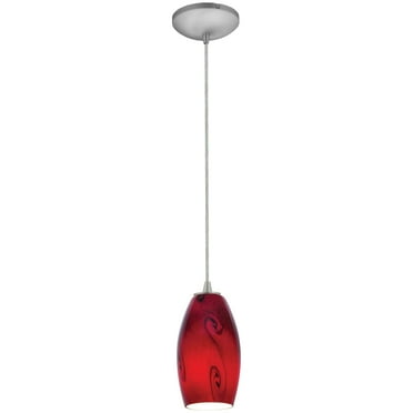 Access Lighting 28011-1C-Bs Sydney 3-1/2" Wide 1 Light Corded Pendant - Silver