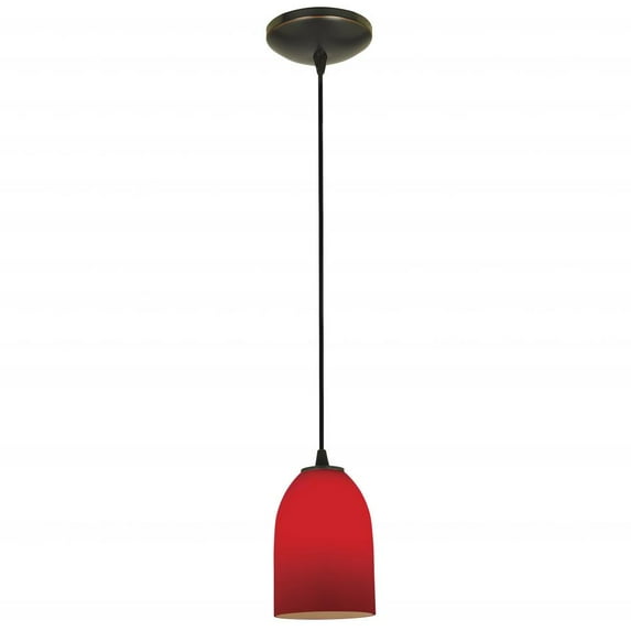 Access Lighting 28018-2C-ORB/RED Pendants Oil Rubbed Bronze Metal Tali