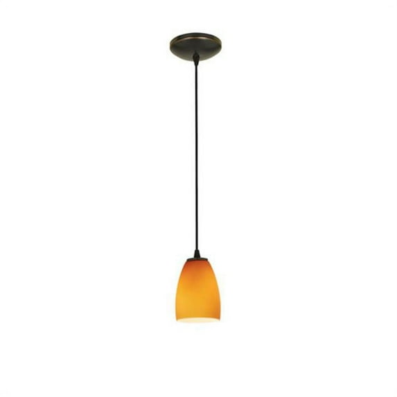 Access Lighting 28069-4C/Opl Sherry 1 Light Led Pendant - Bronze