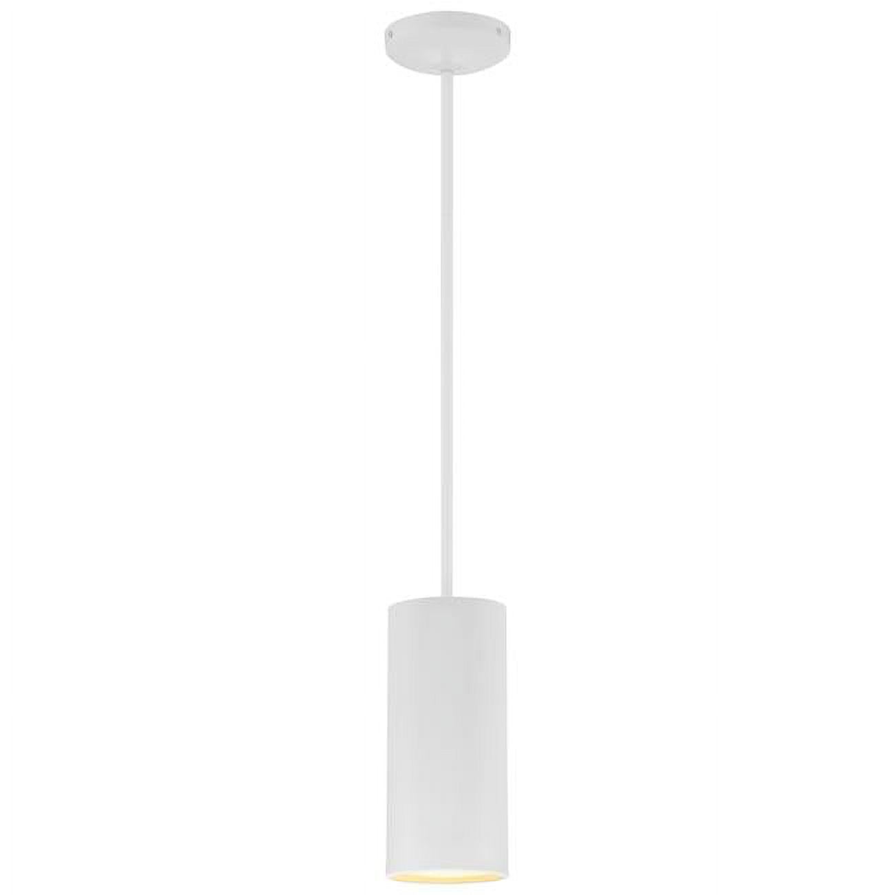 Pilson Matte Black Drum LED Pendant Light 10.5"