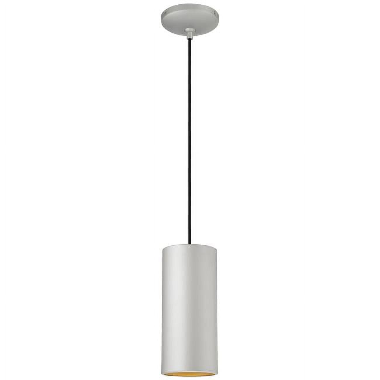 Matte Black Pilson Modern LED Pendant Light - 24" Height