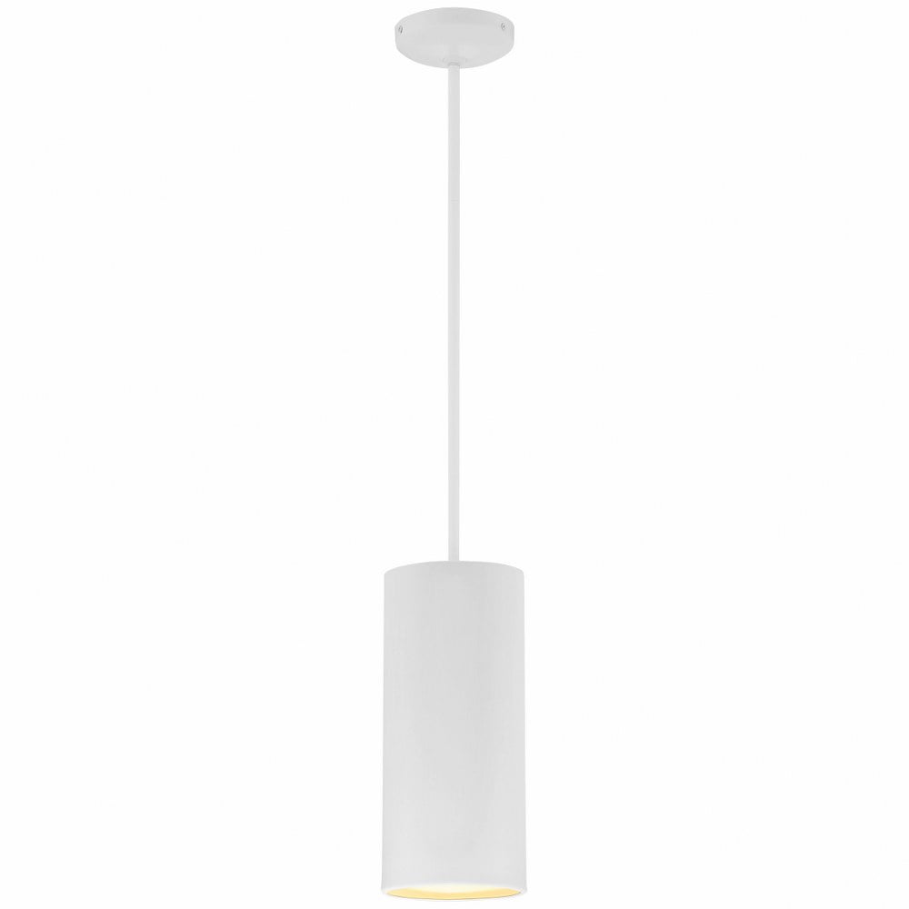 Matte White Modern Mini Drum Pendant Light for Indoor/Outdoor