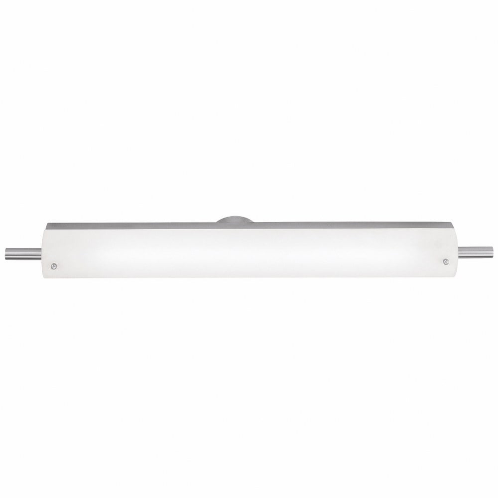 Vail 30'' Stainless Steel LED Vanity Light with Dimmable Opal Shade