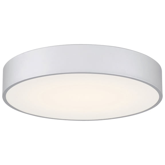Como 1 - Light Satin LED Acrylic & Steel Flush Mount Light