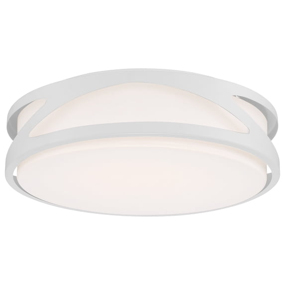 49990LEDD-WH/ACR-Access Lighting-Lucia - 16W 1 LED Flush Mount-4 Inches Tall and 13.75 Inches Wide-White Finish