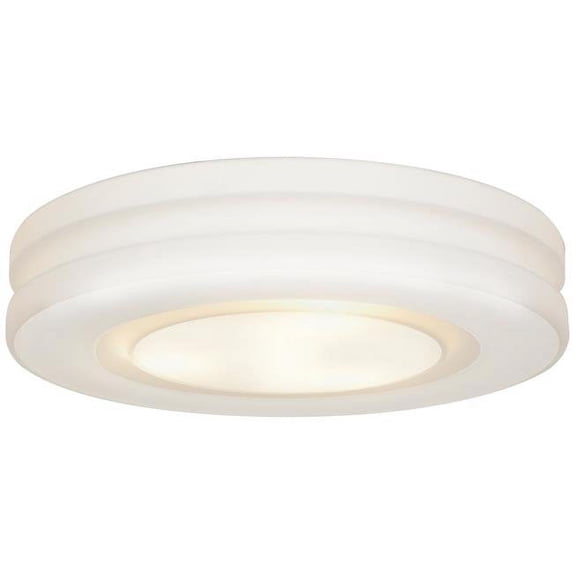 Access Lighting 50189-WH-OPL Altum 3 Light White Flush Mount Ceiling Light, Opal