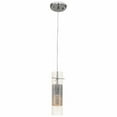 thumbnail image 1 of Access Lighting 50525-BS-CLM Spartan 1 Light Pendant - Brushed Steel, 1 of 2