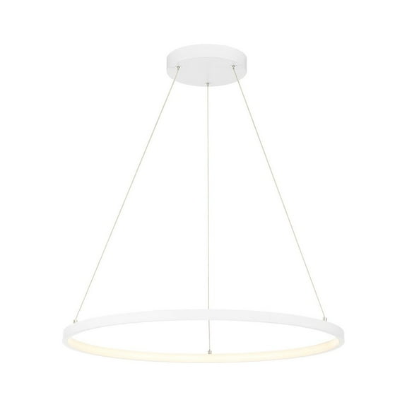 Access Lighting Dual Voltage LED Pendant in Matte White Color