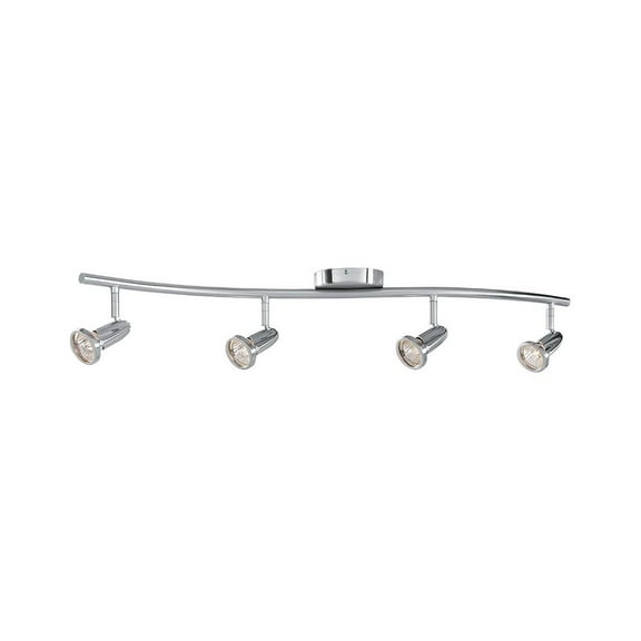 Access Lighting 4 Light Adjustable LED Track in Brushed Steel Color