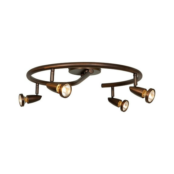 Access Lighting 4 Light Adjustable Track in Bronze Color