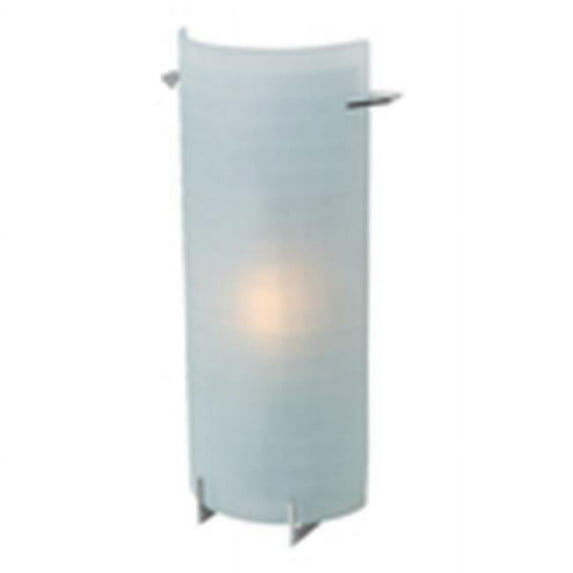 Access Lighting 62060LEDD-BS-CKF Oxygen LED Wall Vanity Fixture - Brushed Steel & Checkered Frosted