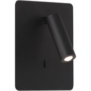62087LED-MBL Access Lighting Villa - 4W 1 LED Reading Light In Modern Style-7.5 Inches Tall and 6.25 Inches Wide-Matte Black Finish