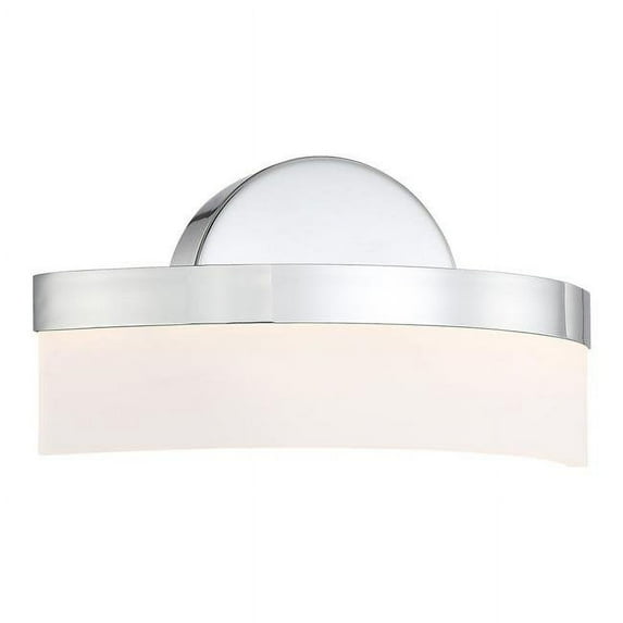 Access Lighting 62246LEDD-CH-ACR Bow LED 8 in. ADA Wall Sconce Light, Chrome
