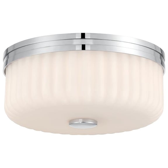 Access Lighting 63048LEDDCS-CH-OPL 120V Daniella 3CCT LED Flush Mount, Chrome