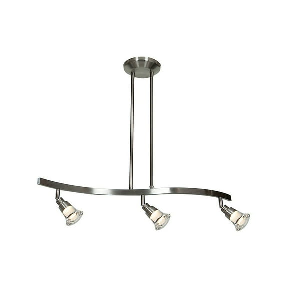 Access Lighting 3 Light LED Pendant Spotlight in Matte Chrome Color