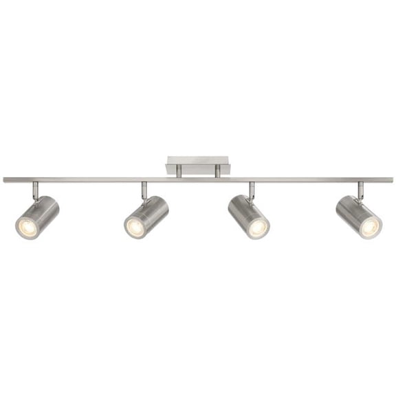 Access Lighting 63104LEDDLP-BS 120V Prado 4 Light Adjustable LED Track, Brushed Steel