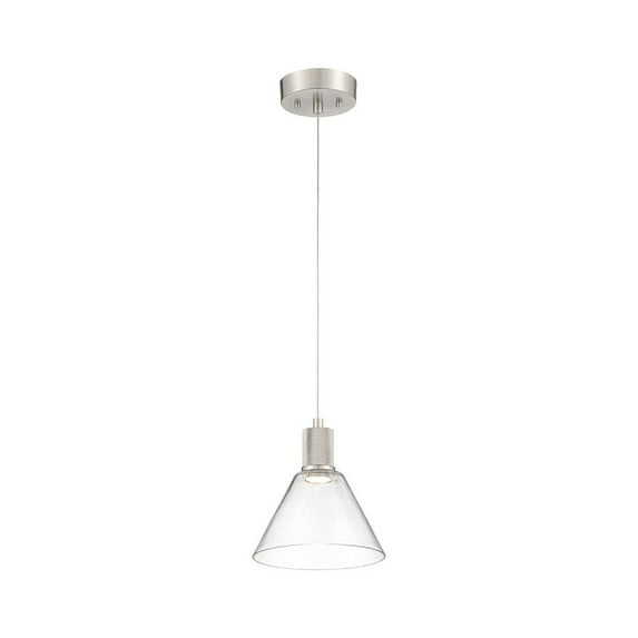 Access Lighting Martini LED Pendant in Brushed Steel Color