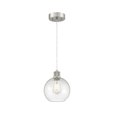 Access Lighting Burgundy LED Pendant in Brushed Steel Color