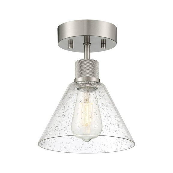 Access Lighting Martini LED Semi-Flush in Brushed Steel Color