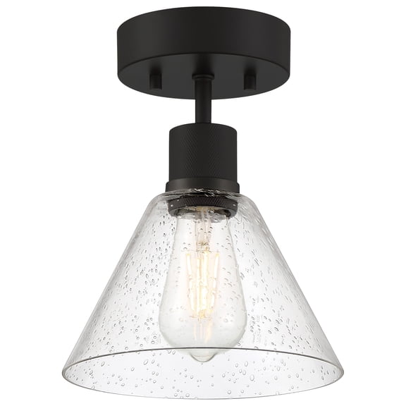 Access Lighting 63146LEDDLP-MBL/SDG Port Nine 8" Wide Led Semi-Flush Ceiling Fixture -