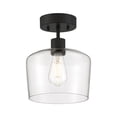 thumbnail image 1 of Access Lighting Chardonnay LED Semi-Flush in Matte Black Color, 1 of 5