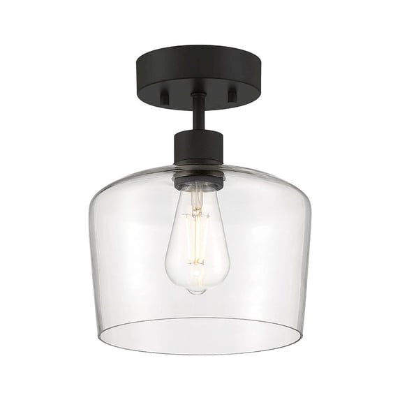 Access Lighting Chardonnay LED Semi-Flush in Matte Black Color