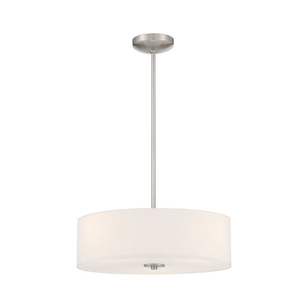 Access Lighting LED Pendant or Semi-Flush in Brushed Steel Color
