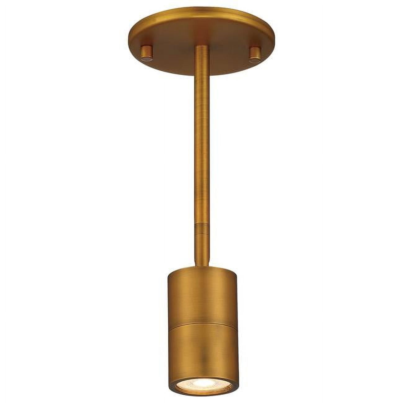Antique Brushed Brass LED Wall Spotlight